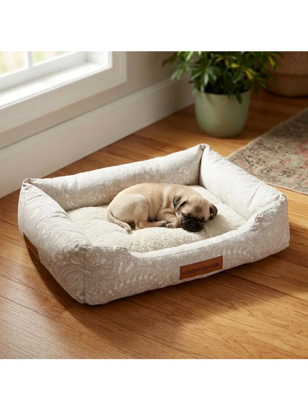 Cozy Cuddler Plush Small Pet Bed